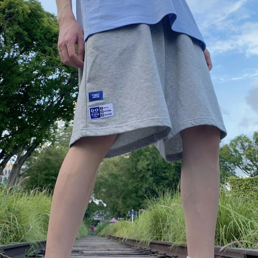 白豆的制衣间2022夏季新款原创宽松休闲宽松运动百搭少年感短裤