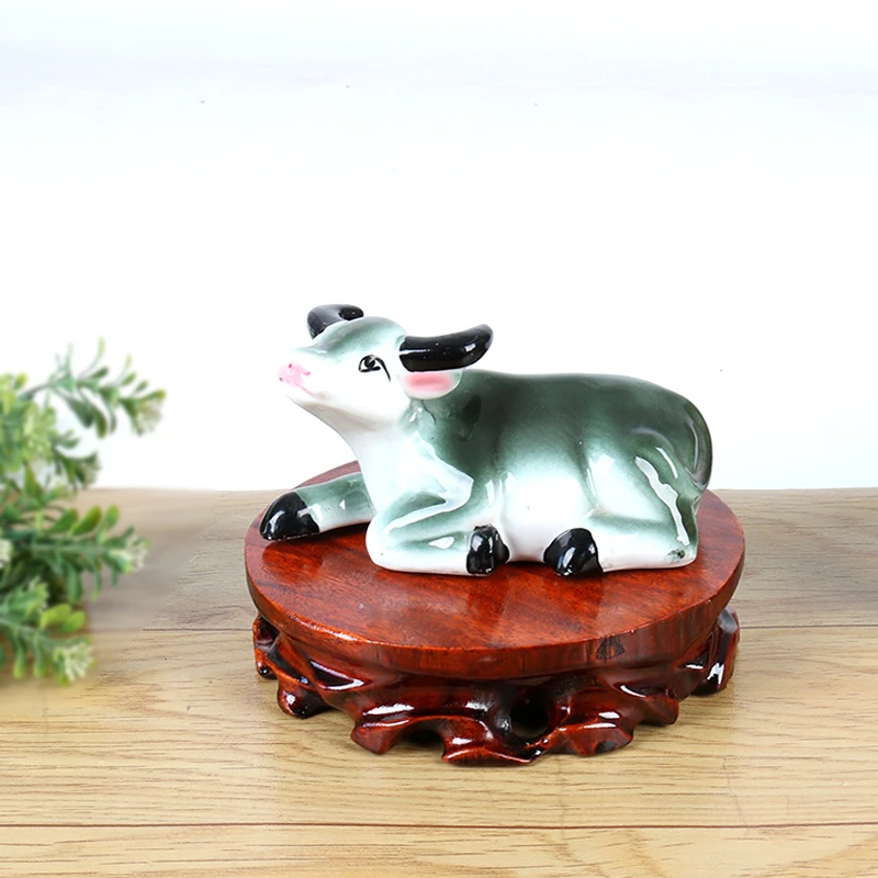 a045-2圆形直径16实木奇石底座石头木底座托子根雕底座