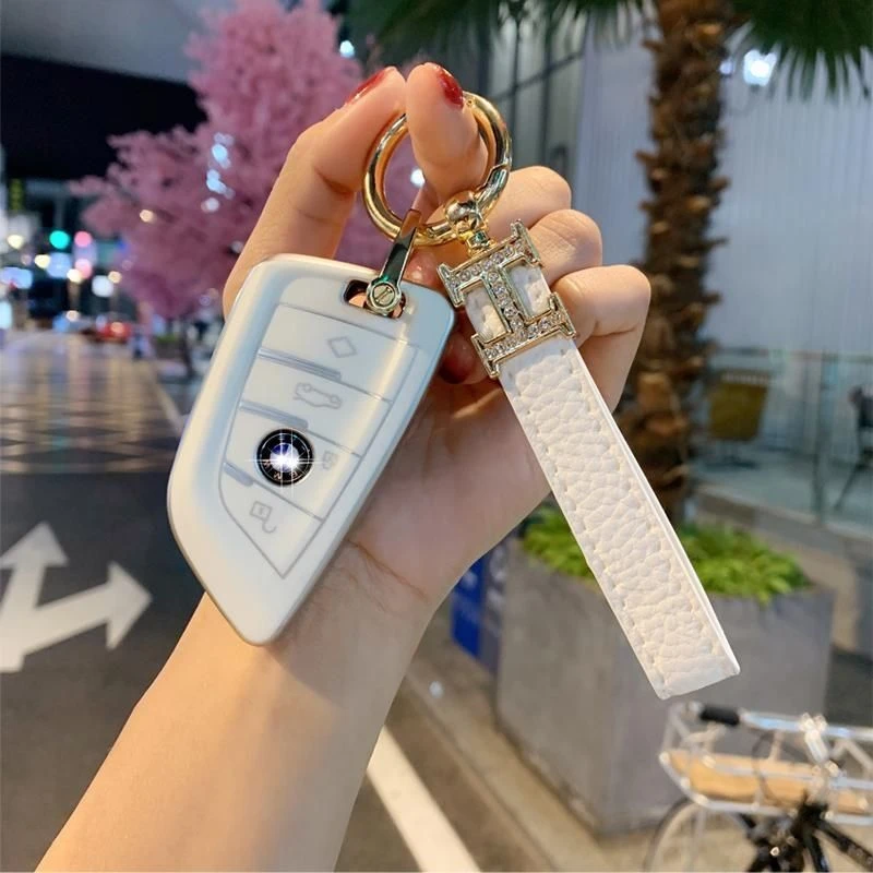 适用宝马钥匙套3系5系新X3X1X5X6X7扣320/530li女6GT刀锋款车壳包