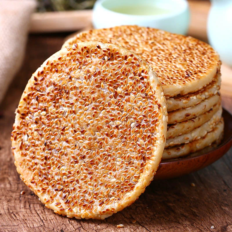 重庆开州冰薄中秋月送礼传统小吃芝麻饼四川特产老式正宗冰糖麻饼