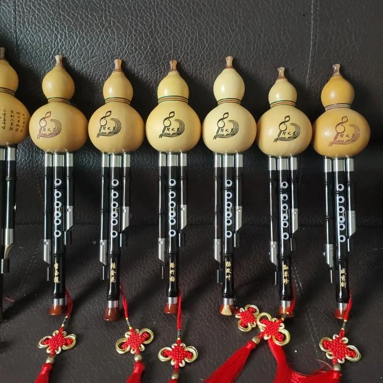 专业演奏型乌木镶孔仿竹节天然葫芦C 降b调音质拆卸免费维修