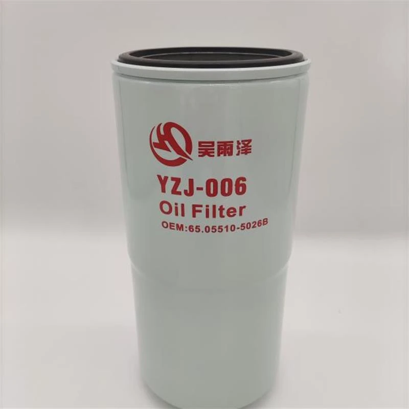 吴雨泽J-006斗山DH225-9 DH300机滤65.05510-5026B/5020B