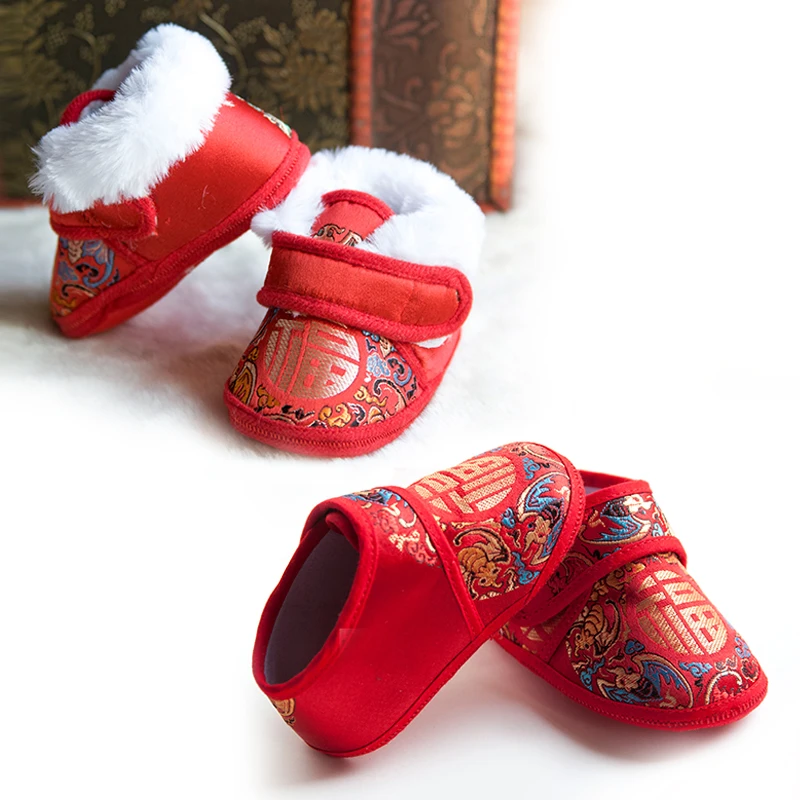 婴儿宝宝春秋布鞋子凉鞋中国风夏季男女软底防滑传统满月周岁传统