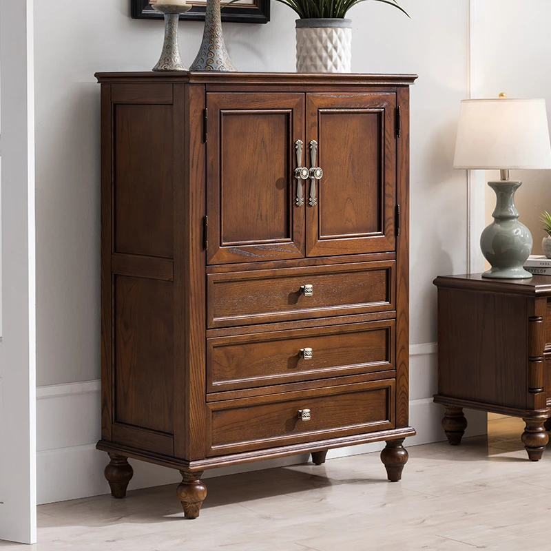 美式实木斗柜储物柜