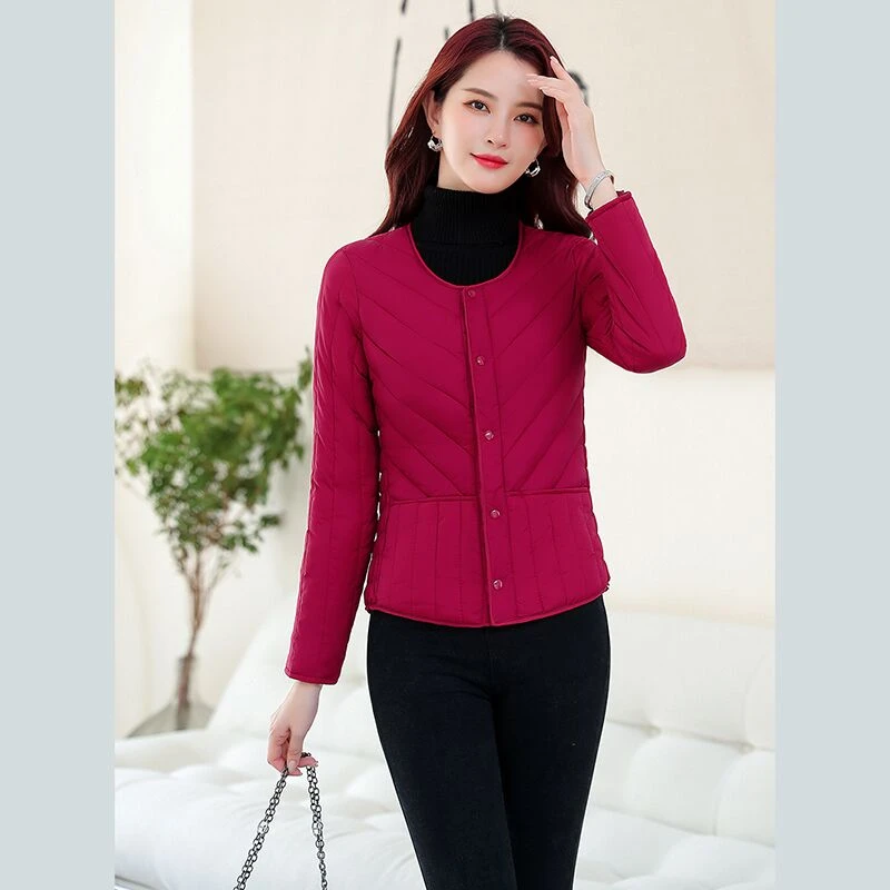 内胆棉衣女秋冬季学生打底加绒加厚小棉袄轻薄修身内外穿保暖棉服