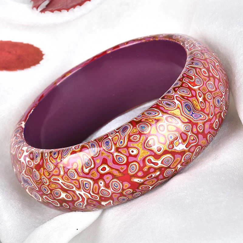 中国风大漆超宽版漆手镯非遗文化遗产国潮汉服配饰