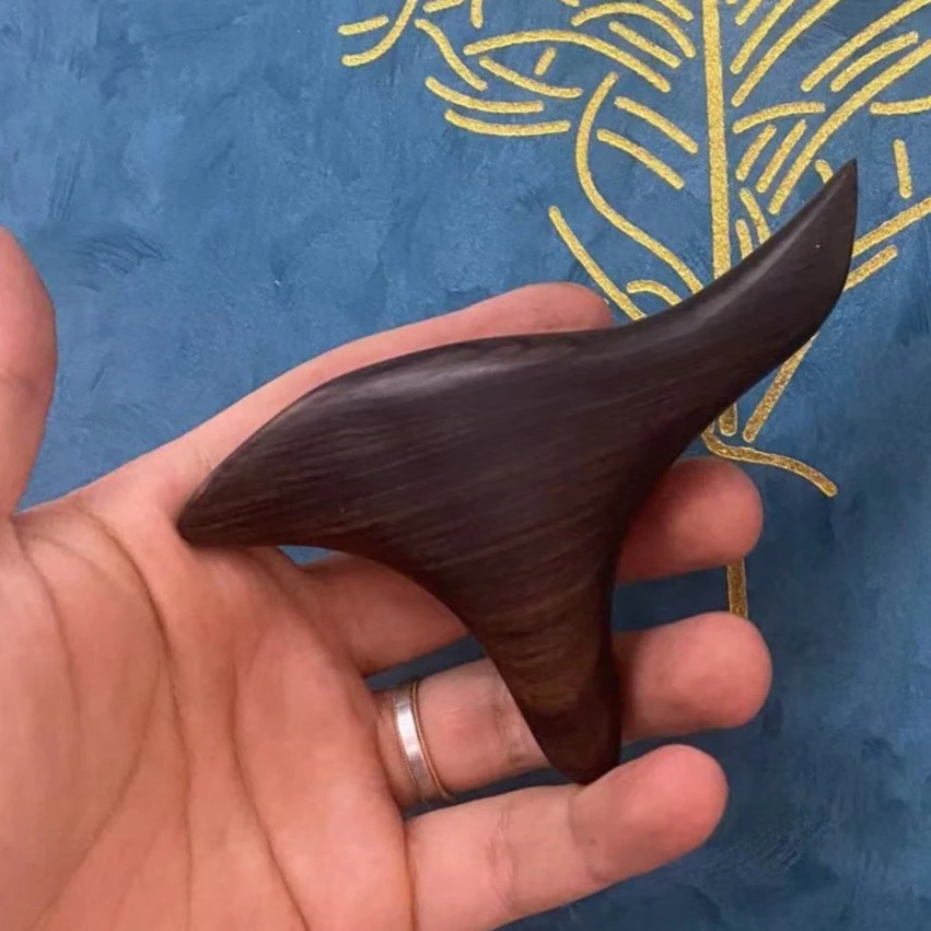 红木实木刮痧家用疏通多功能肩颈三角雀通经身体按摩器成人头疗