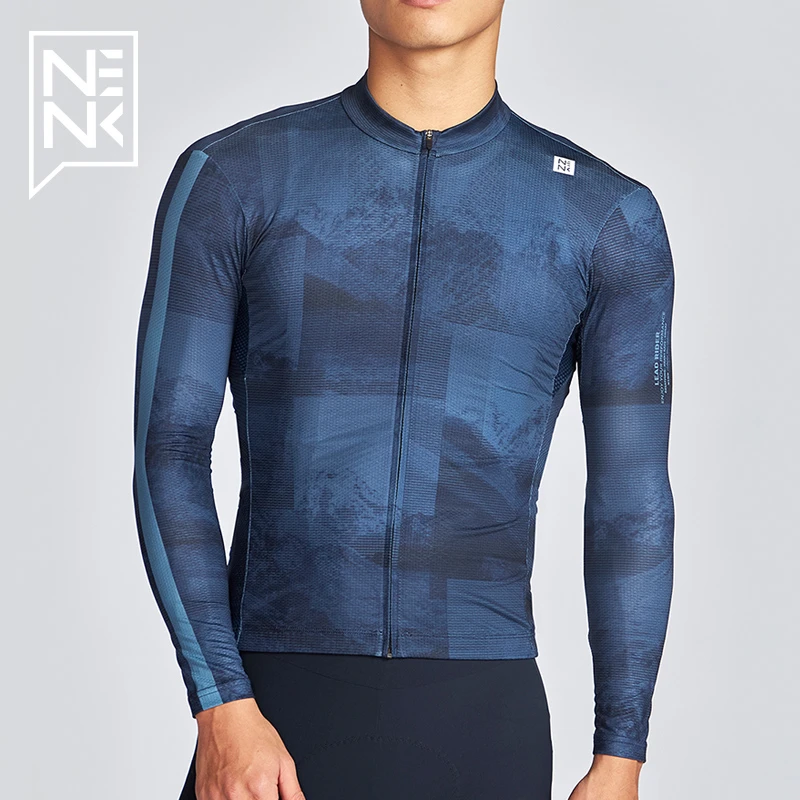 NENK春夏季长袖骑行服男大码速干山地车上衣公路自行车衣服单车服