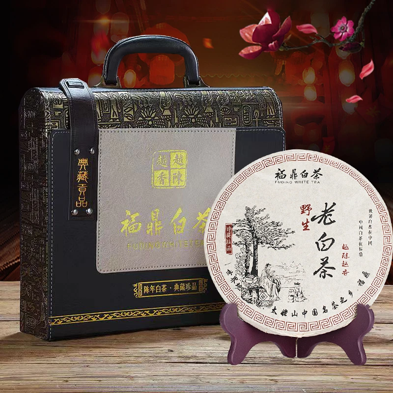 中秋过节送礼福鼎老白茶礼盒装寿眉陈年茶饼茶叶随手礼送长辈亲戚