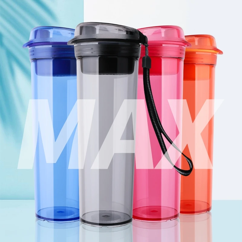 600ml晶彩杯，防漏防呛防洒