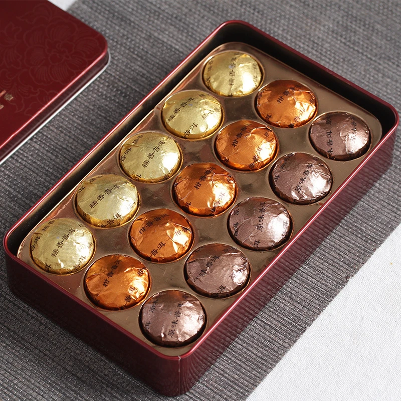 云南普洱茶熟茶糯米香茶陈皮原味三味迷你小沱茶浓香陈年普洱茶叶