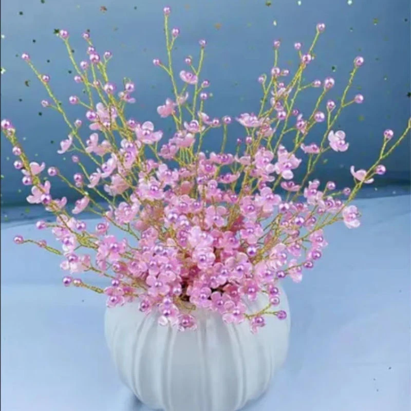 浪漫梅花材料包 花朵一整套 幸福花材料包 DIY手工串珠(不含瓶)