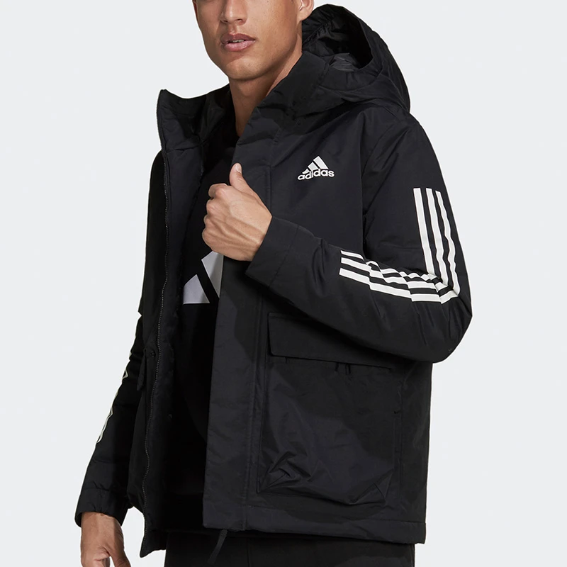 Adidas/阿迪达斯正品男款冬季连帽户外运动保暖棉衣 GT1688