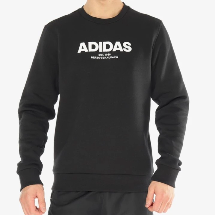 Adidas/阿迪达斯正品 男款加绒休闲运动套头衫卫衣 CZ9075