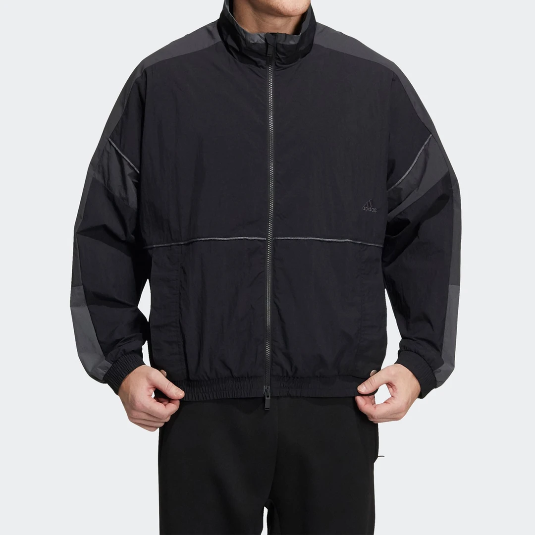Adidas/阿迪达斯正品2022春季新款男款立领夹克外套HD0077