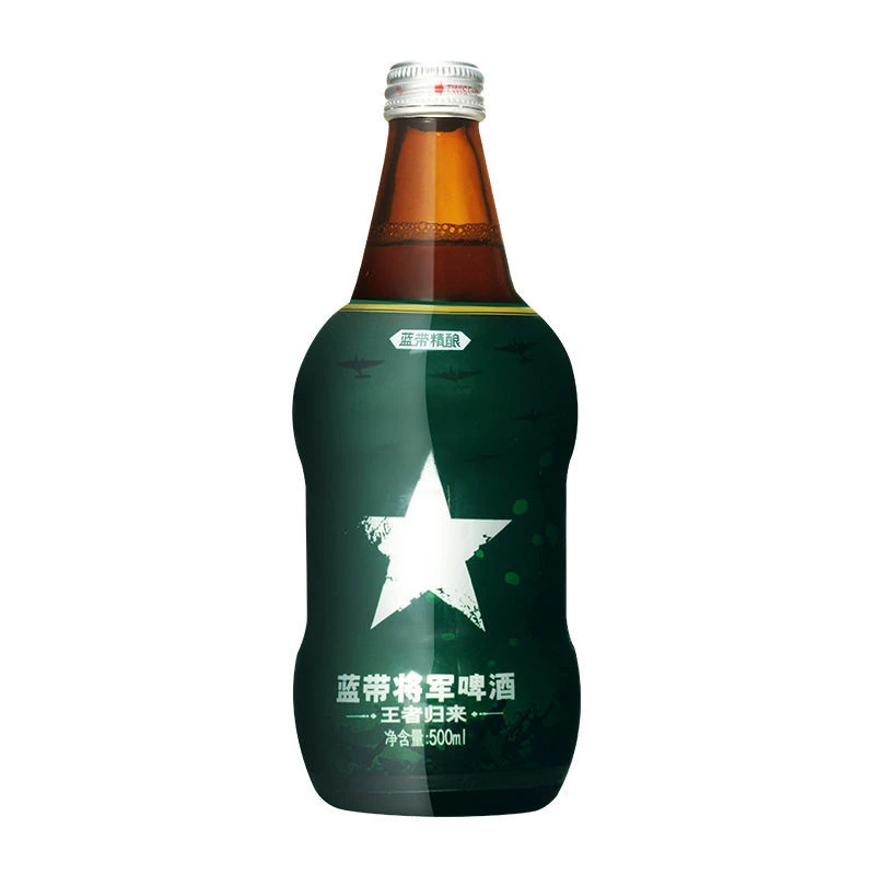 BLUE RIBBON/蓝带经典啤酒蓝带将军瓶500ml*6  破损包赔