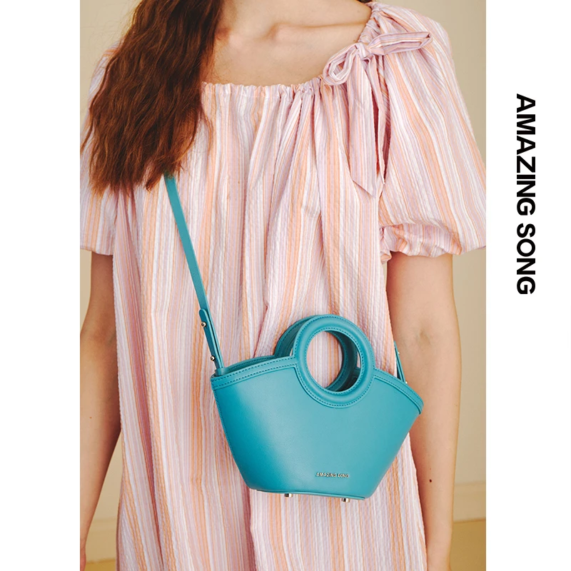 【限定福利】扇贝包小号时尚手拎斜挎百搭纯色简约小众潮流女包