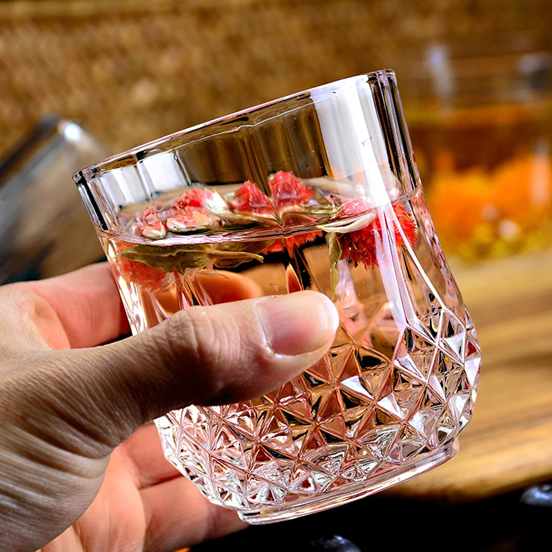 家用花茶杯套装加厚耐热玻璃杯带把杯水杯无铅果汁杯牛奶杯泡茶杯