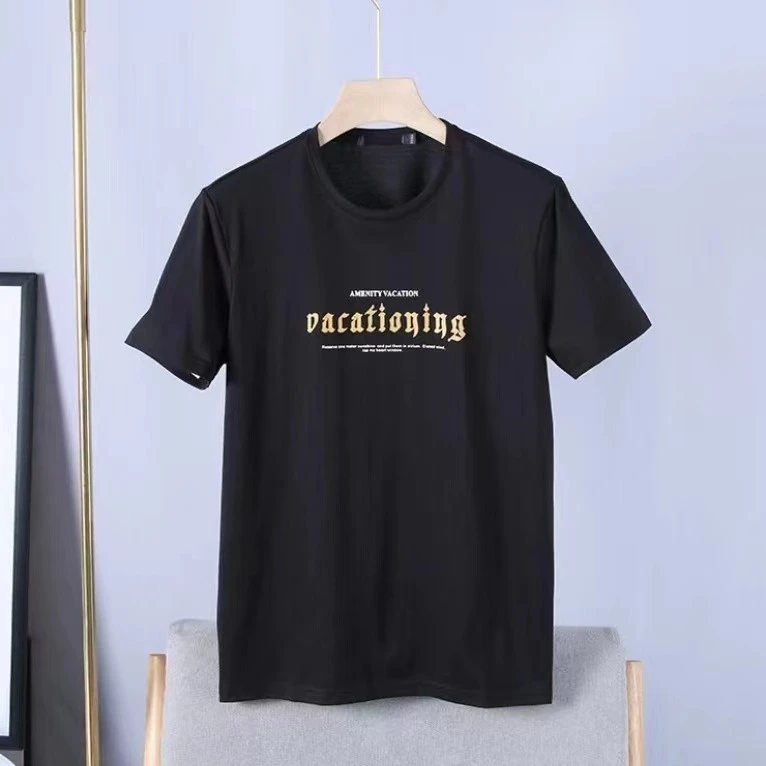 男士夏季薄款时尚透气圆领短袖T恤0026H