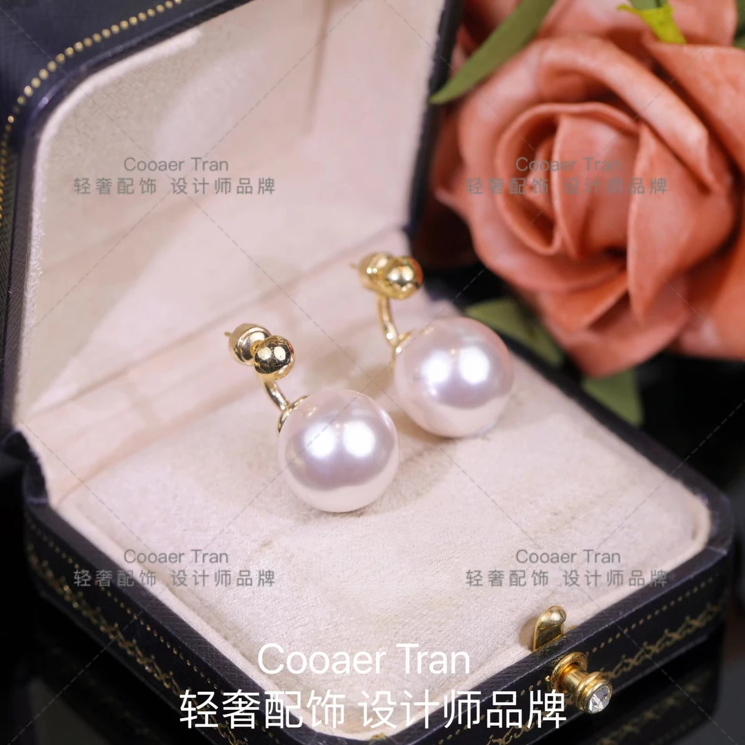 COOAER TRAN 铜合金耳饰 品牌精选两戴百搭珠珠耳环女高级感耳钉