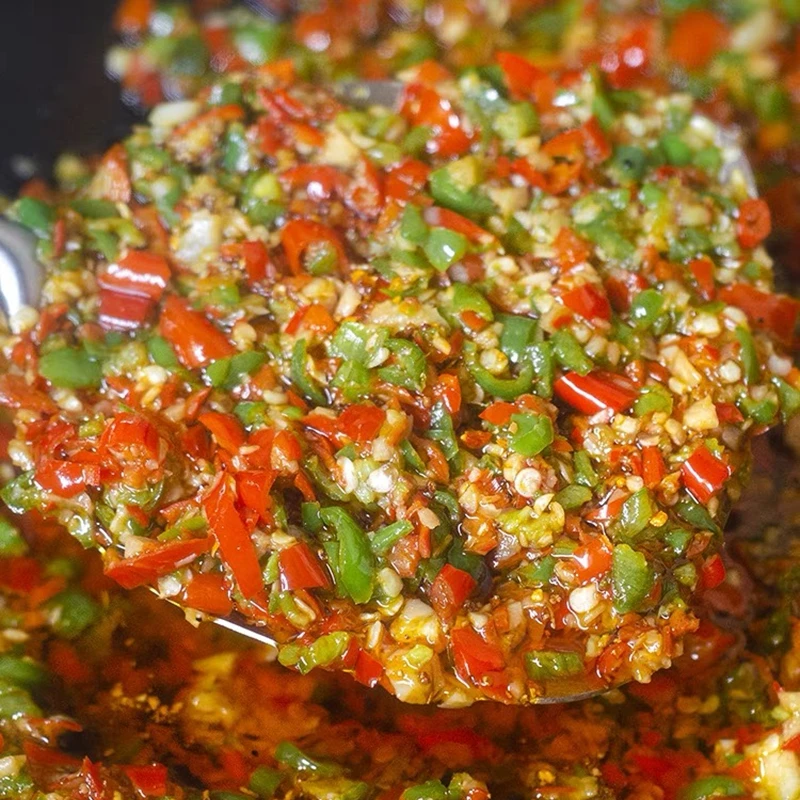 蒜蓉辣椒酱四川湖南特产川味剁椒酱下饭菜拌饭酱210g