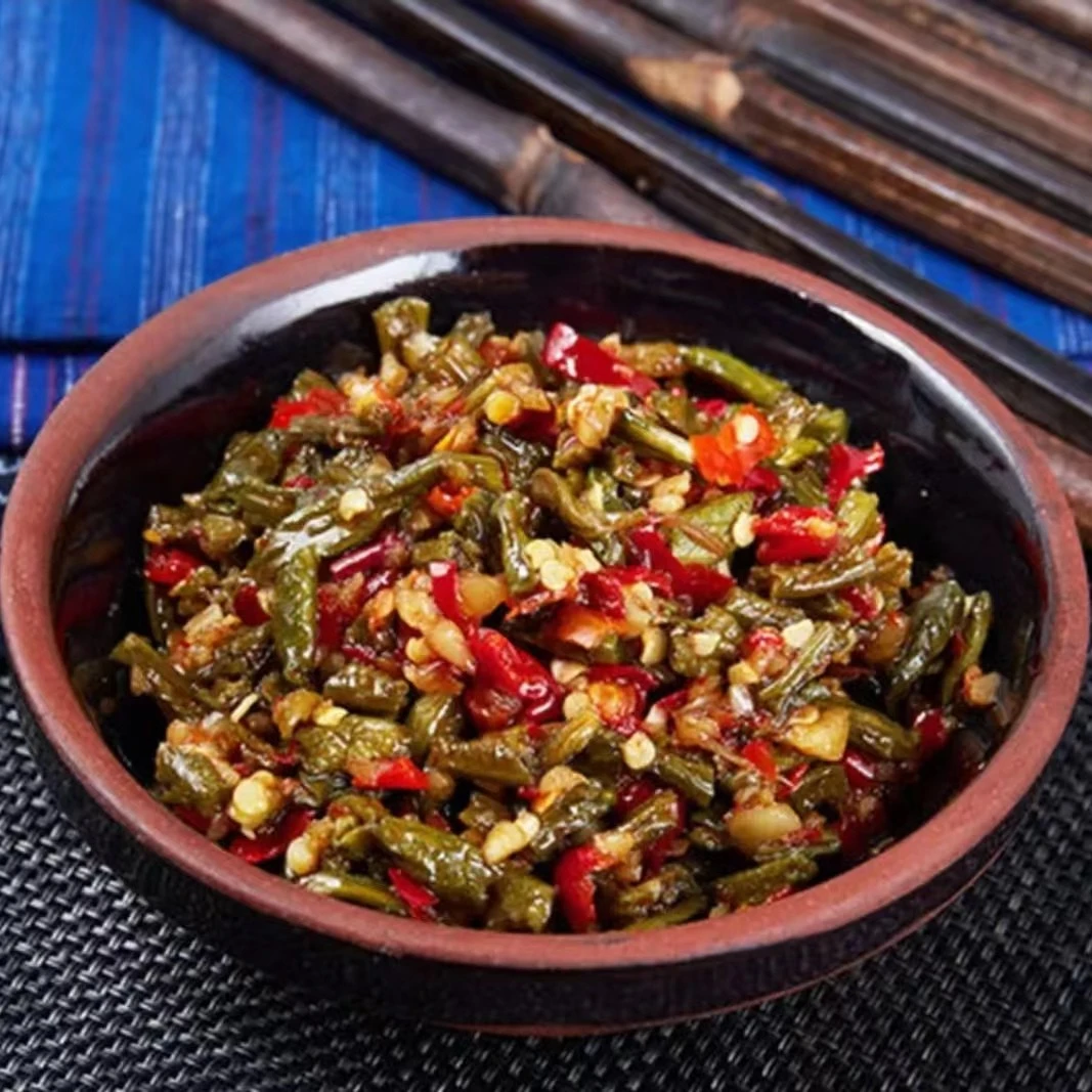 湖南衡阳剁椒豆角香辣脆手工自制酱菜即食下饭菜230克配粥拌饭