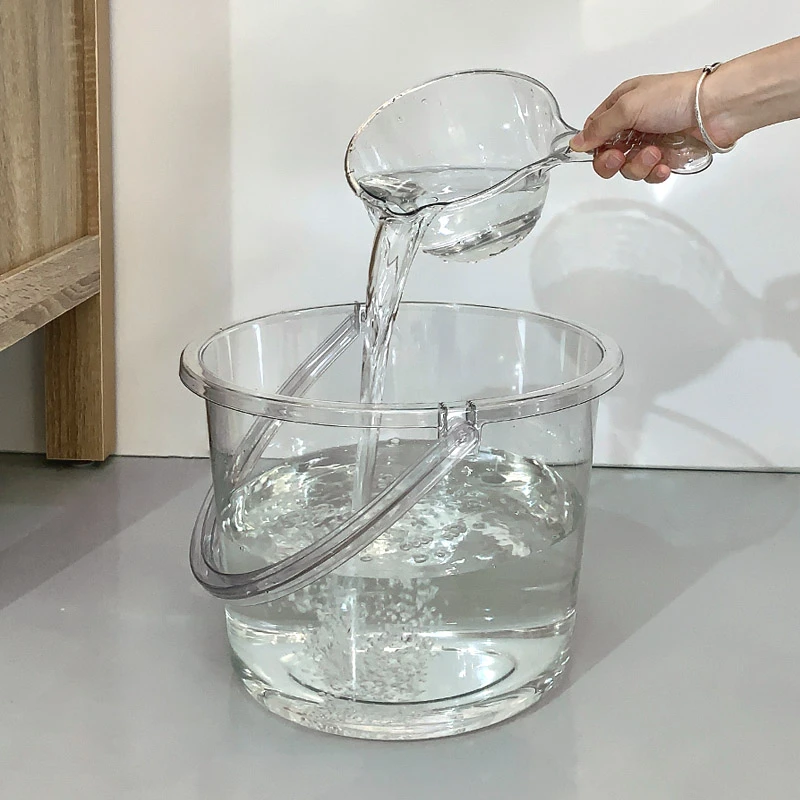 宿舍透明塑料水桶储水用洗澡家用桶塑料桶脸盆洗衣桶
