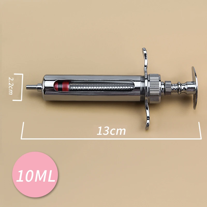 兽用不锈钢金属注射器猪鸡牛羊防疫使用省力针筒耐用多种剂量长款
