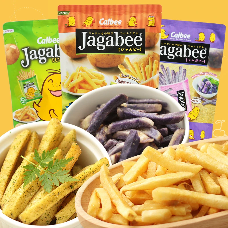 香港进口食品卡乐B卡乐比三兄弟薯条海苔味紫薯味原味零食大袋装