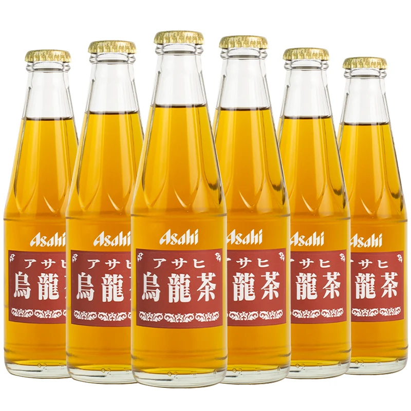 日本进口朝日茶饮料乌龙茶200ml/瓶玻璃瓶装饮品常温