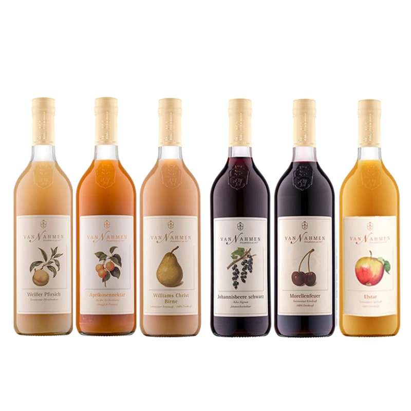 慕享德国进口果汁750ml/瓶桃汁梨汁樱桃汁苹果汁杏汁水果汁饮料