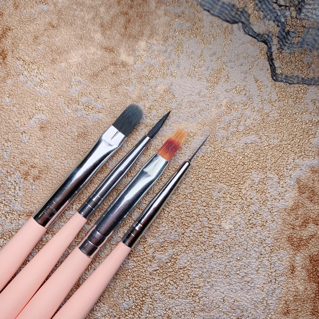 美甲笔刷语菲初彩系列4支组光疗笔拉线笔扫扫笔新手初学者刷套