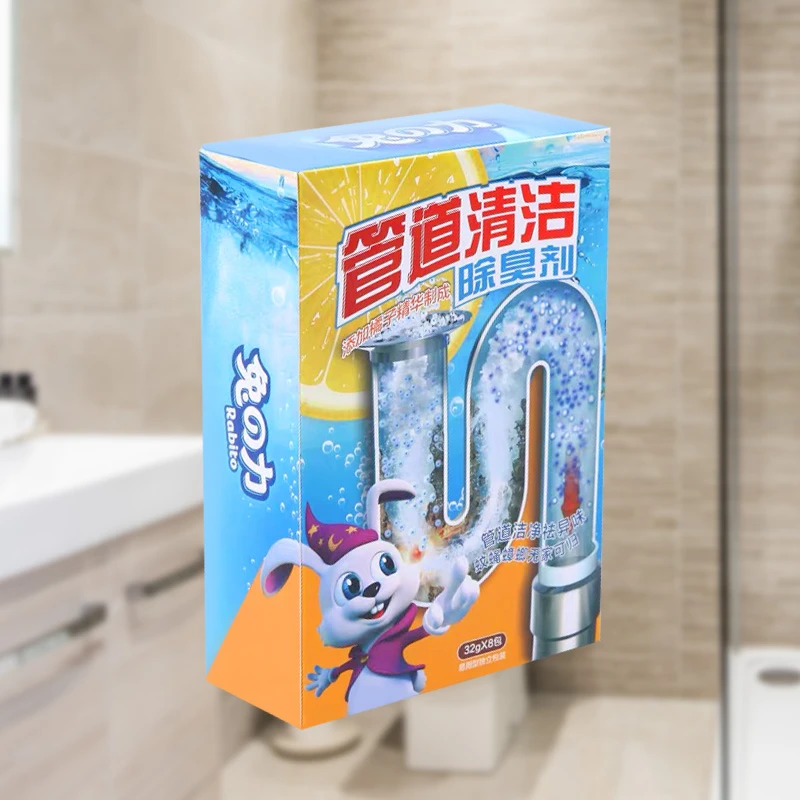 兔の力管道清洁除臭剂 厨房卫生间厕所管道疏通去异味反味清洗家用