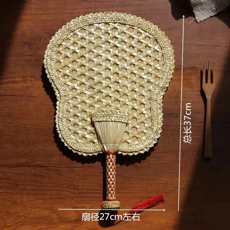 芭蕉麦秆扇主播推荐非物质文化遗产手工编织扇子家用老式蒲扇国风
