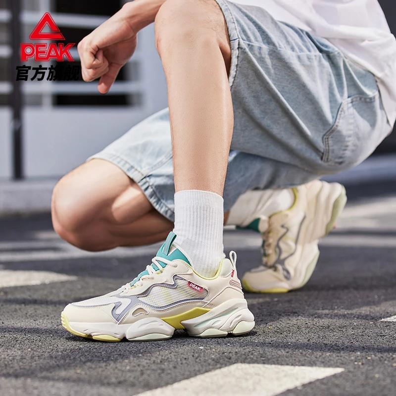 匹克破界运动鞋情侣夏季网面秋季春季轻便男士休闲鞋-DE210161