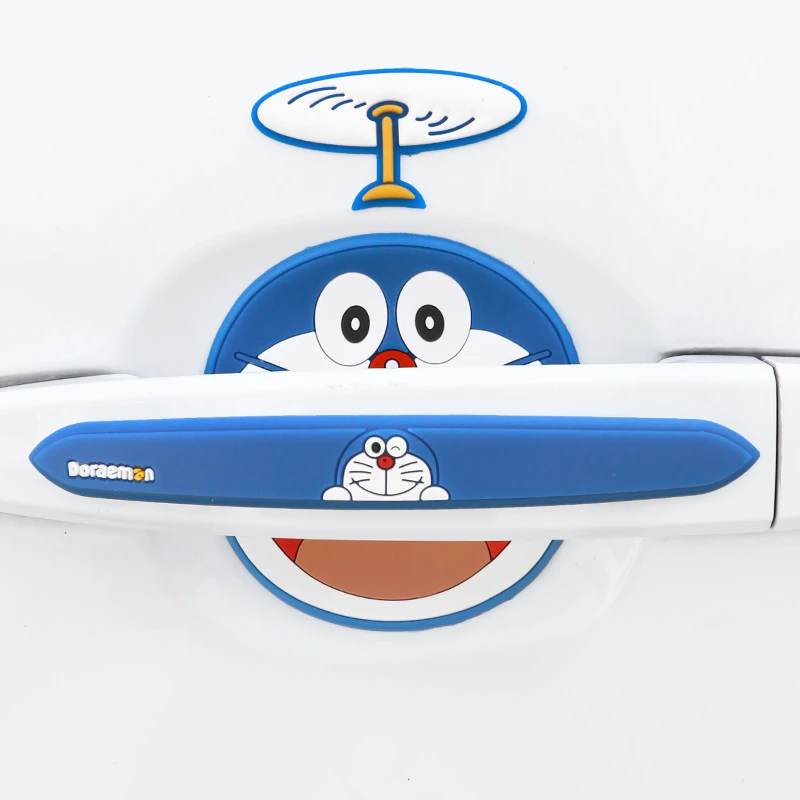 可爱汽车车门把手防刮蹭贴拉手车贴保护膜通用用品大全卡通门碗贴