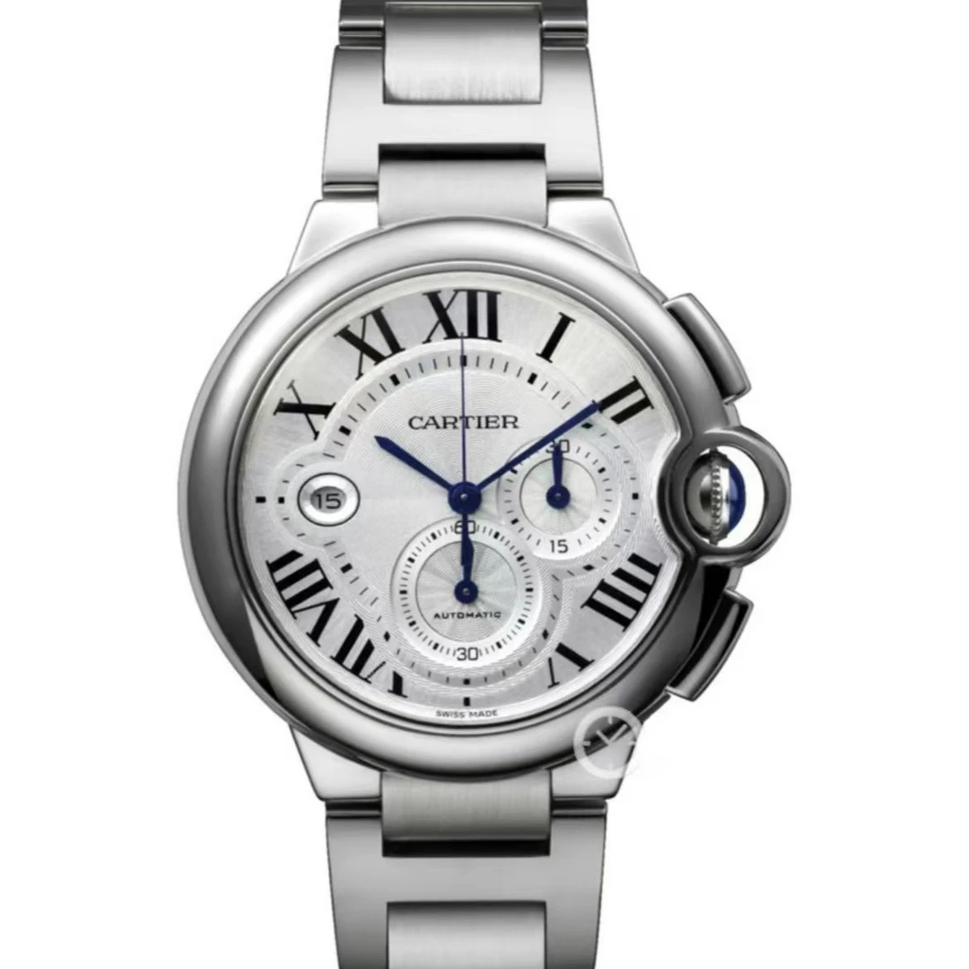 99新 Cartier/卡地亚 蓝气球W6920002 44计时经典男士机械表 单表
