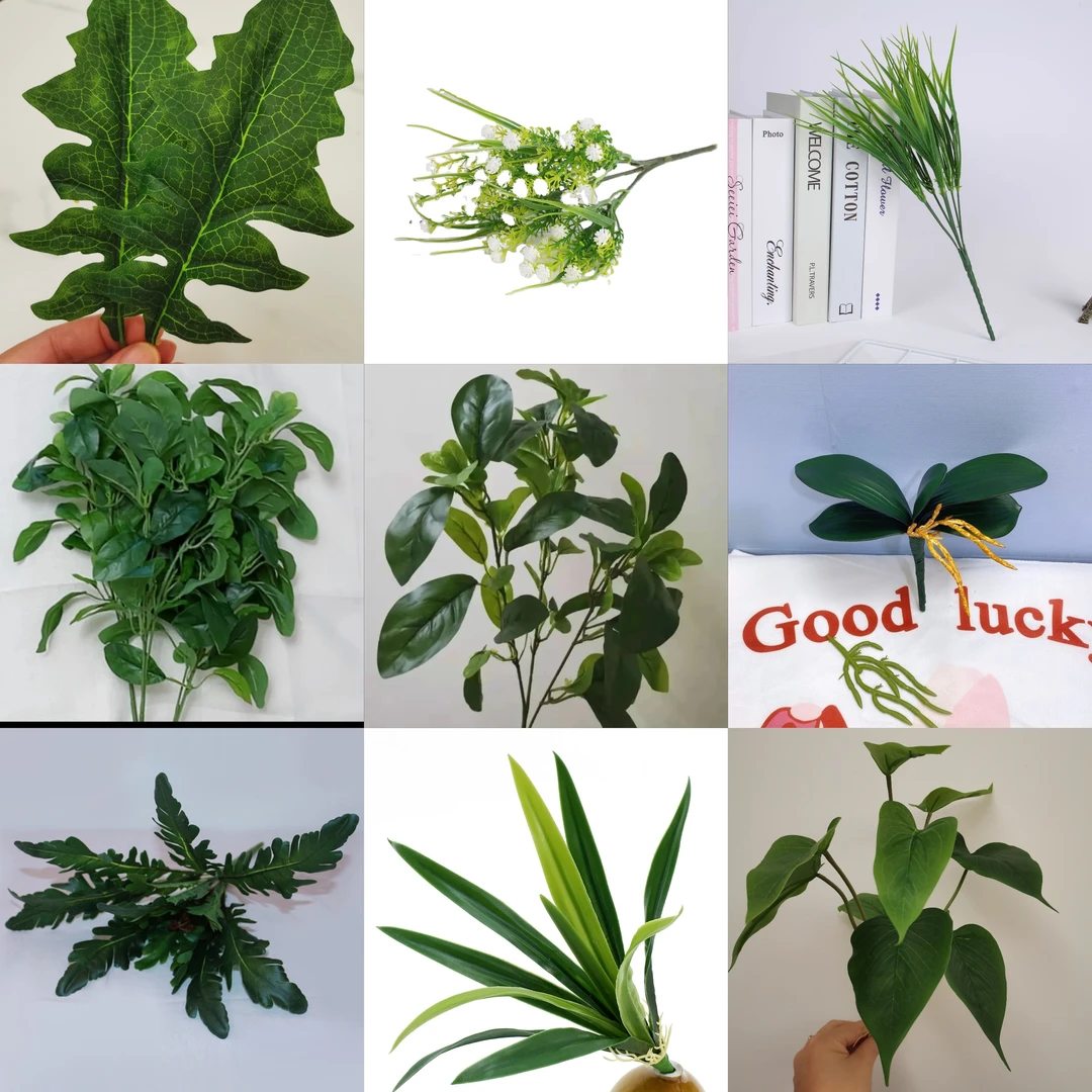 diy仿真惠兰叶 栀子花叶 蝴蝶兰 虞美人 非洲菊各种手工花艺制作