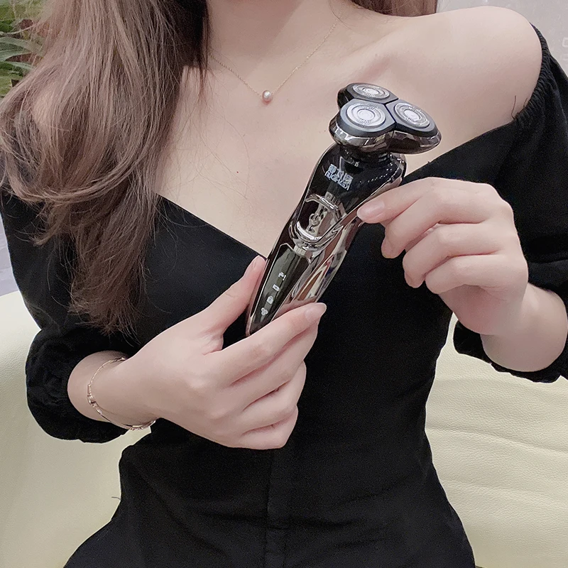 KESHIDUN 新款电动剃须刀3D立体浮动刀头充电刮胡刀电动全身水洗