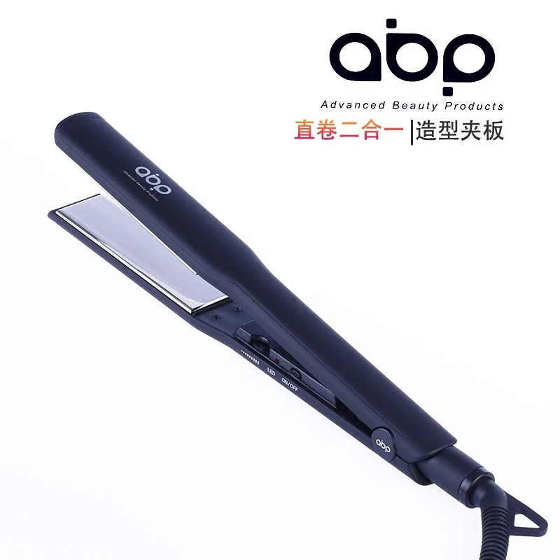 钢夫快速升温电夹板卷直两用镀钛刘海内扣直发造型卷发板发廊专用