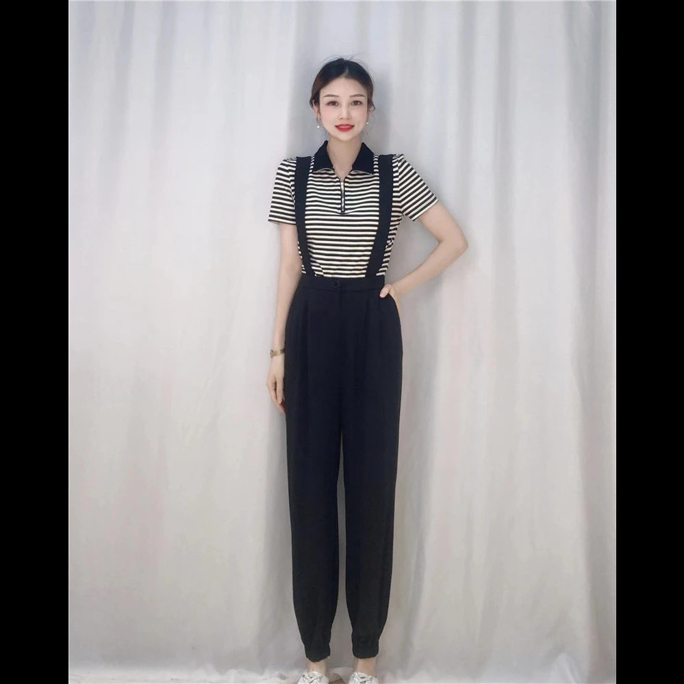 175清C4条纹衫+背带裤两件套套裤BTCB175