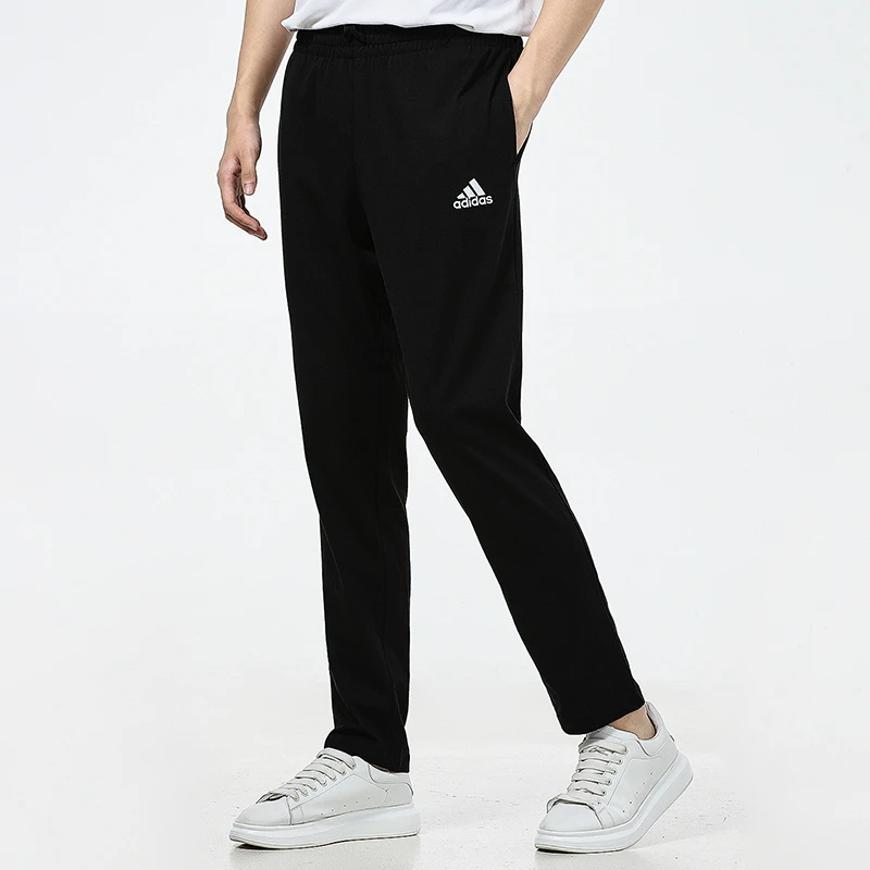 ADIDAS阿迪达斯男装春秋季新款黑色运动休闲裤子潮流透气直筒长裤