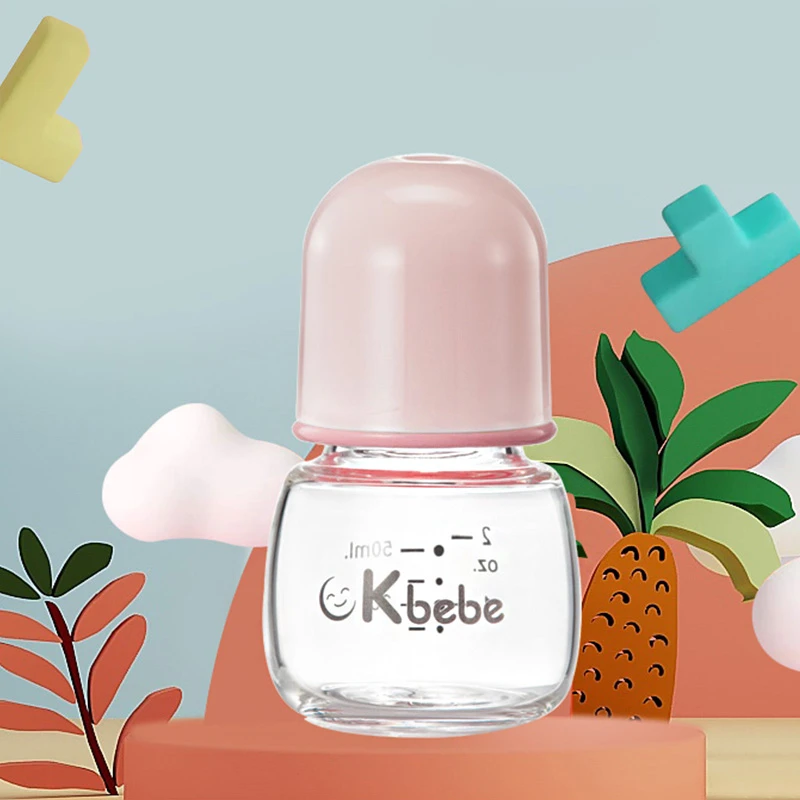 ckbebe新生儿奶瓶玻璃耐摔防胀气婴儿果汁奶瓶小小奶瓶用奶瓶喂药