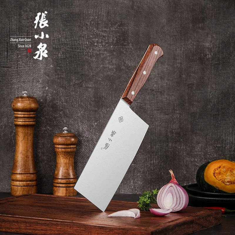 张小泉家用切片刀不锈钢斩骨砍骨切菜切丝锋利菜刀手工女士厨师