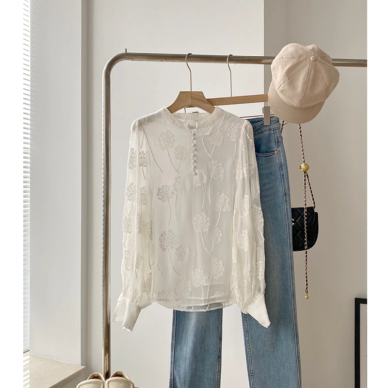 289号-【Lam清仓】针刺绣衬衫！衬衫NCY2C2732