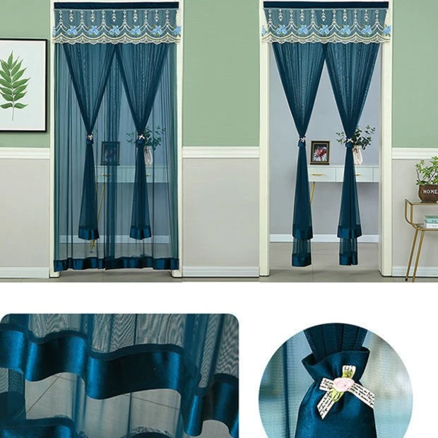 【实惠热销款】防蚊门帘“实力厂家”多款色蕾丝花边床头罩保护套