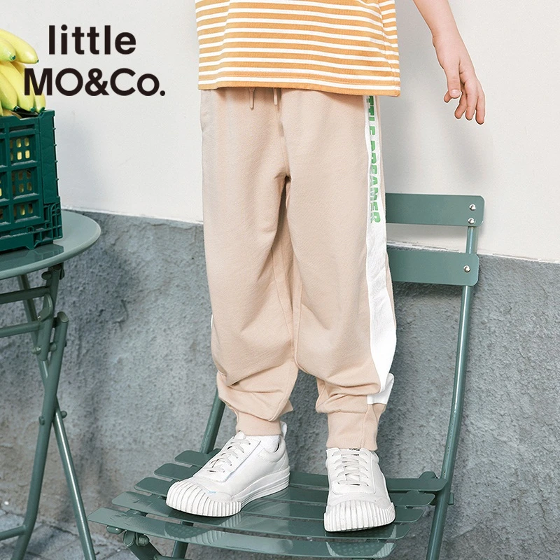 little moco童装22夏装新款男女童长款休闲裤运动卫裤#KBB2PATT02