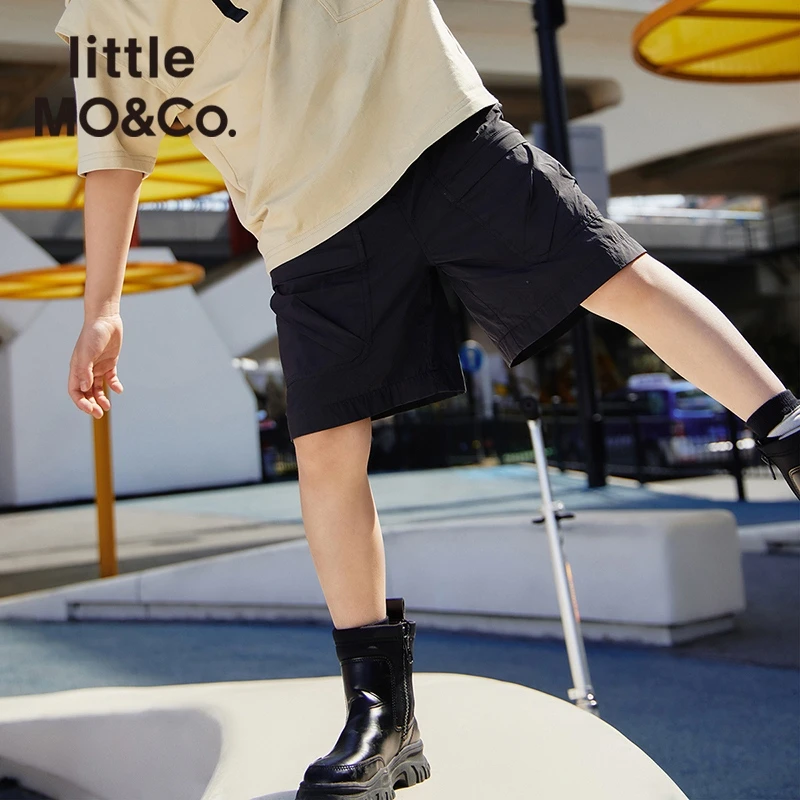 little moco童装22夏装新款男童工装风透气休闲短裤子#KBB2SOT015