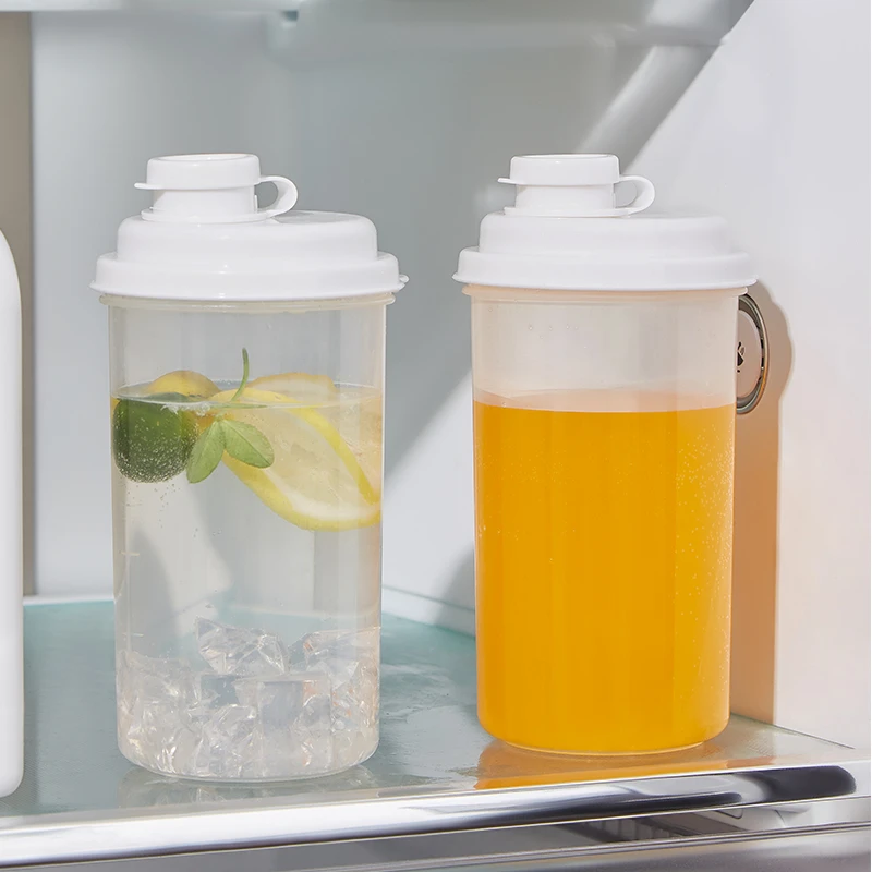 大容量可微波冷冻冷萃杯 密封冰箱茶水杯 果茶果汁随手杯 透明