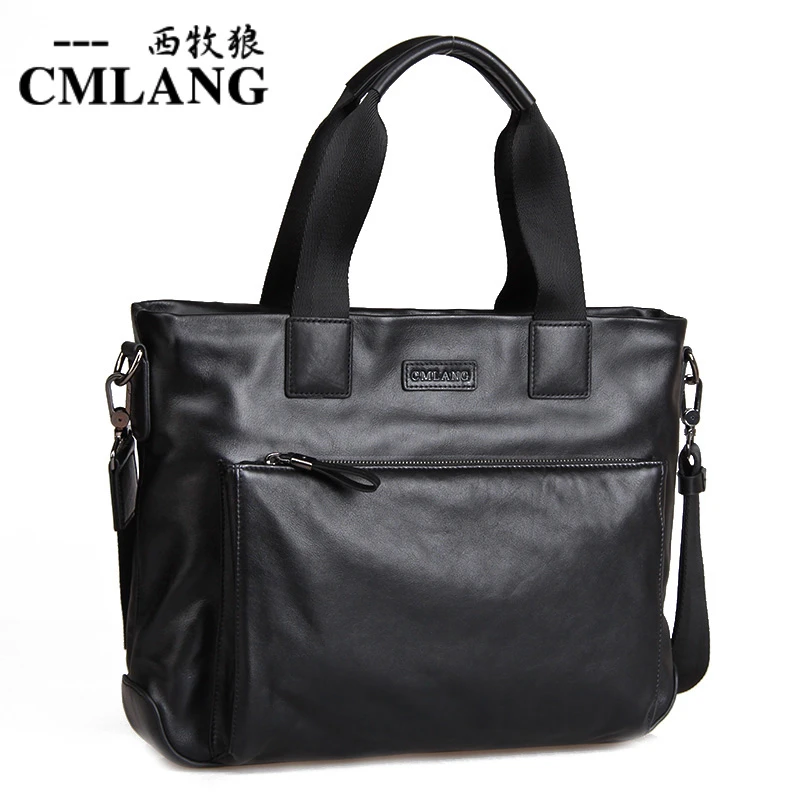 真皮男包 男士手提包商务牛皮包 休闲单肩包斜挎包时尚软皮公文包